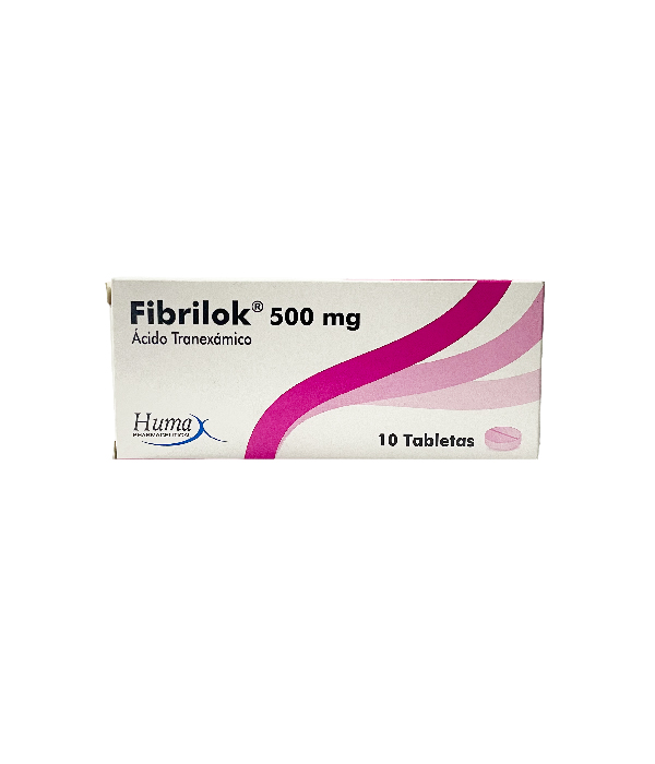 FIBRILOK (ACIDO TRANEXAMICO) 500 MG CAJA X 10 TABLETAS 